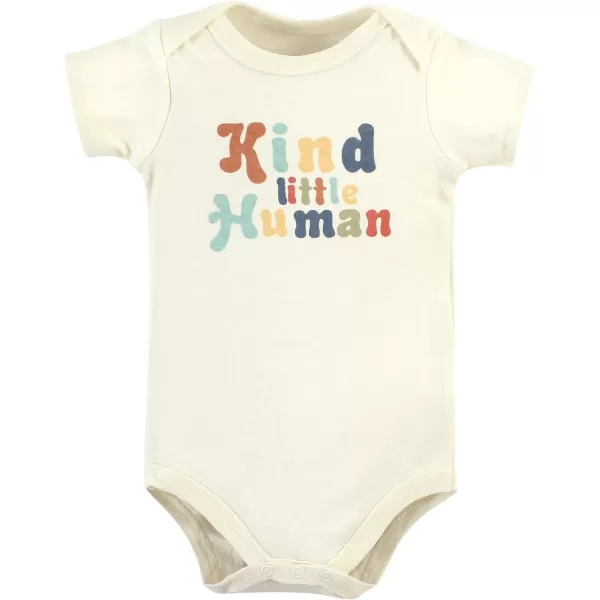 Hudson Baby baby-girls Unisex Baby Cotton Bodysuit and Pant Set, Kind Human, Preemie