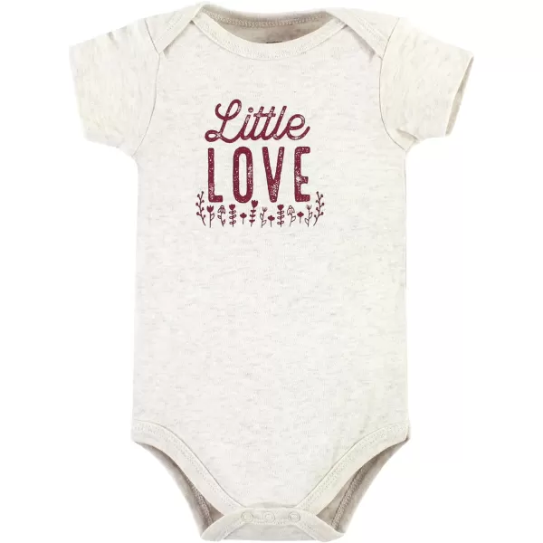 Hudson Baby baby-girls Unisex Baby Cotton Bodysuit and Pant Set, Little Love Flowers, Preemie