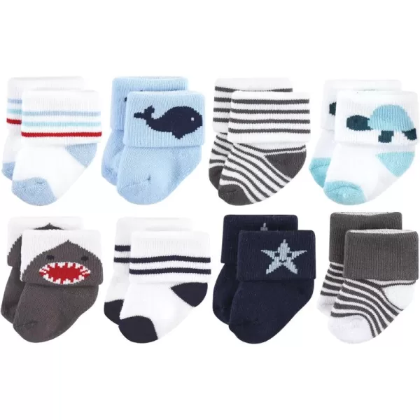 Hudson Baby Baby Girls' Cotton Rich Newborn and Terry Socks