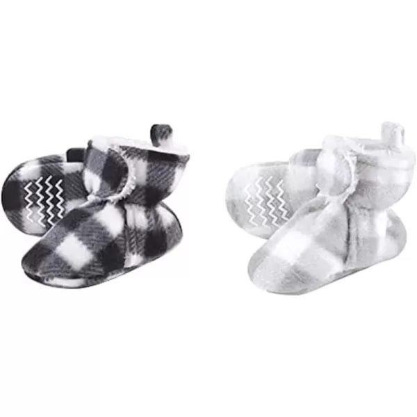Hudson Baby Cozy Fleece and Sherpa Booties, 2-Pack
