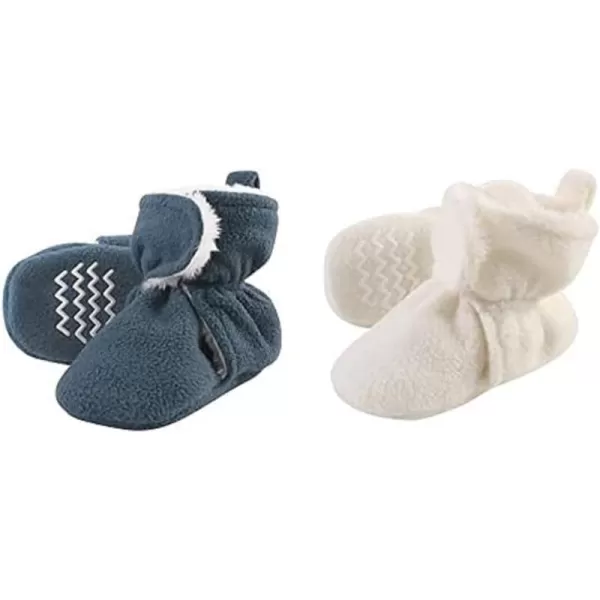 Hudson Baby Cozy Fleece and Sherpa Booties, 2-Pack