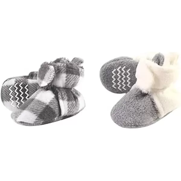 Hudson Baby Cozy Fleece and Sherpa Booties, 2-Pack