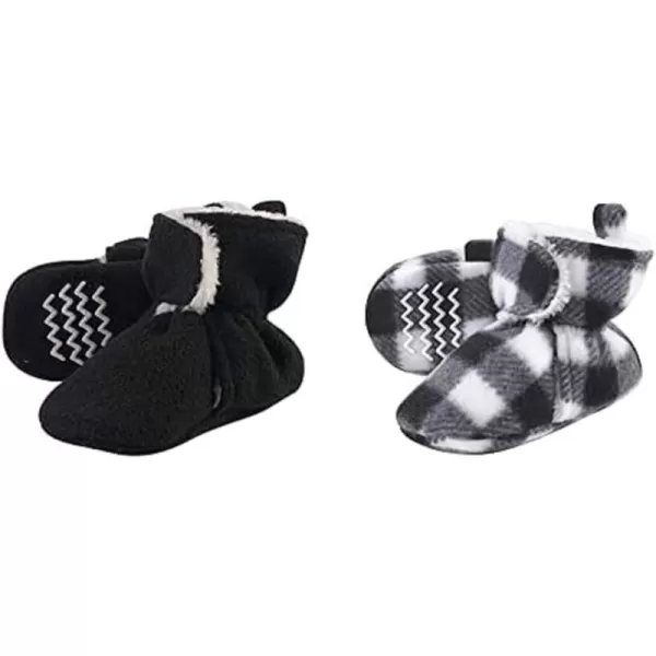 Hudson Baby Cozy Fleece and Sherpa Booties, 2-Pack