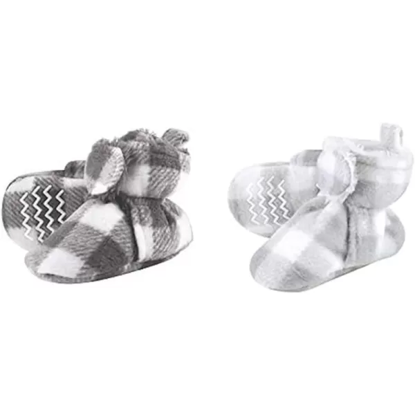 Hudson Baby Cozy Fleece and Sherpa Booties, 2-Pack