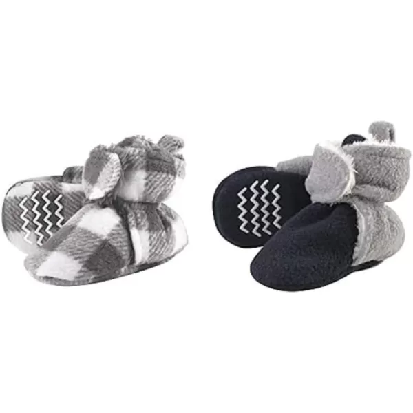Hudson Baby Cozy Fleece and Sherpa Booties, 2-Pack