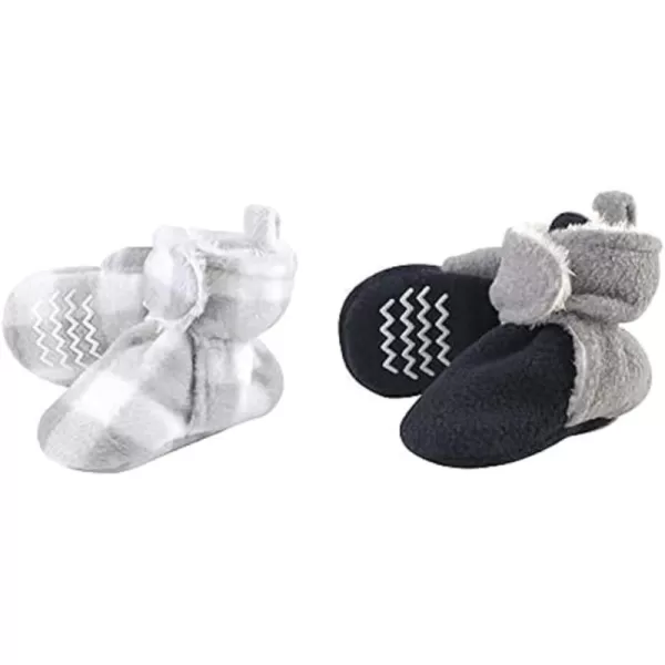 Hudson Baby Cozy Fleece and Sherpa Booties, 2-Pack