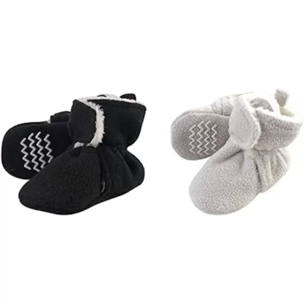 Hudson Baby Cozy Fleece and Sherpa Booties, 2-Pack