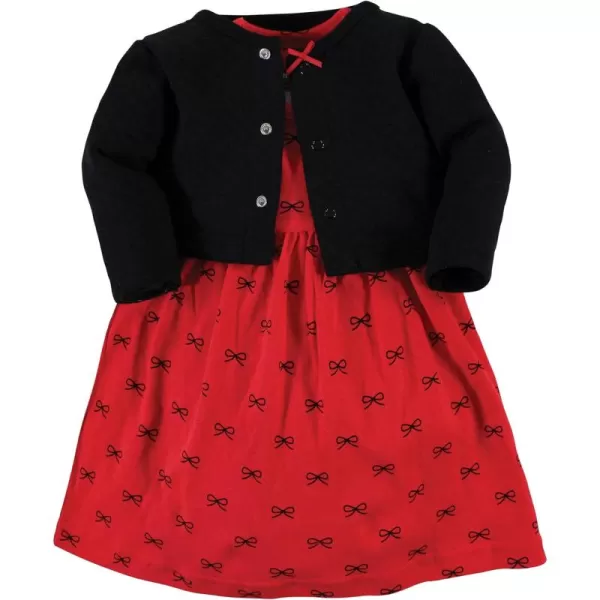 Hudson Baby Girls' One Size Quilted Cardigan and Dress