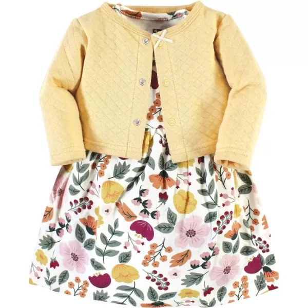 Hudson Baby Girls' One Size Quilted Cardigan and Dress