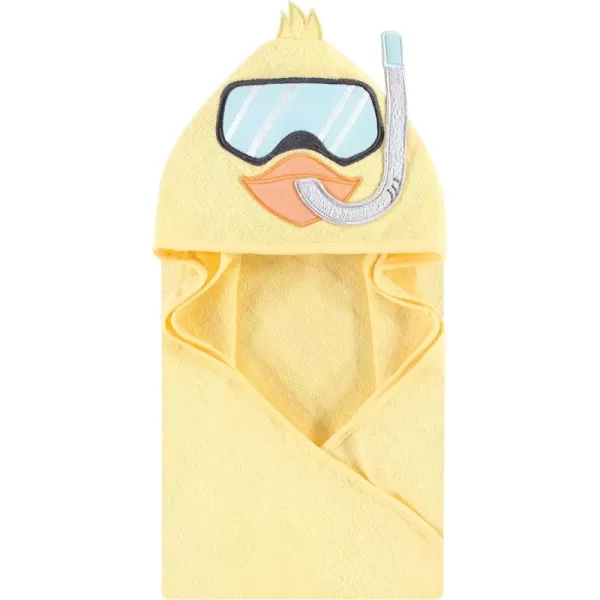 Hudson Baby Unisex Baby Cotton Animal Face Hooded Towel, Ladybug, One Size