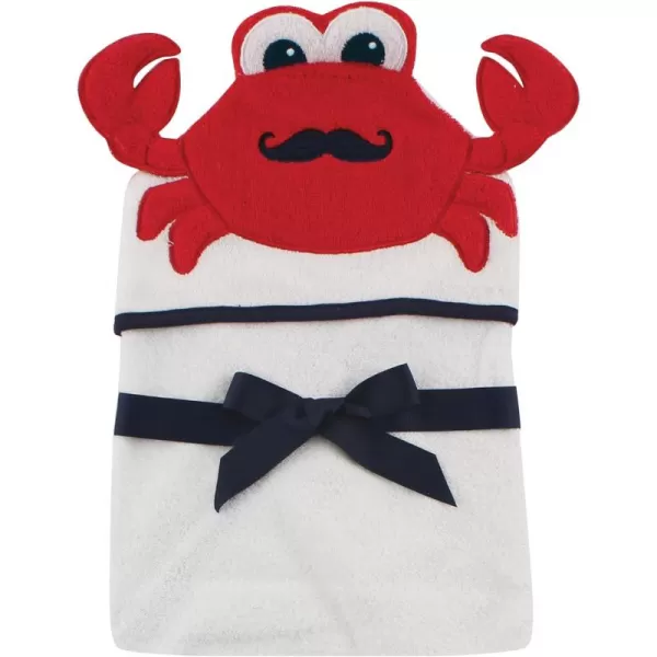 Hudson Baby Unisex Baby Cotton Animal Face Hooded Towel, Ladybug, One Size