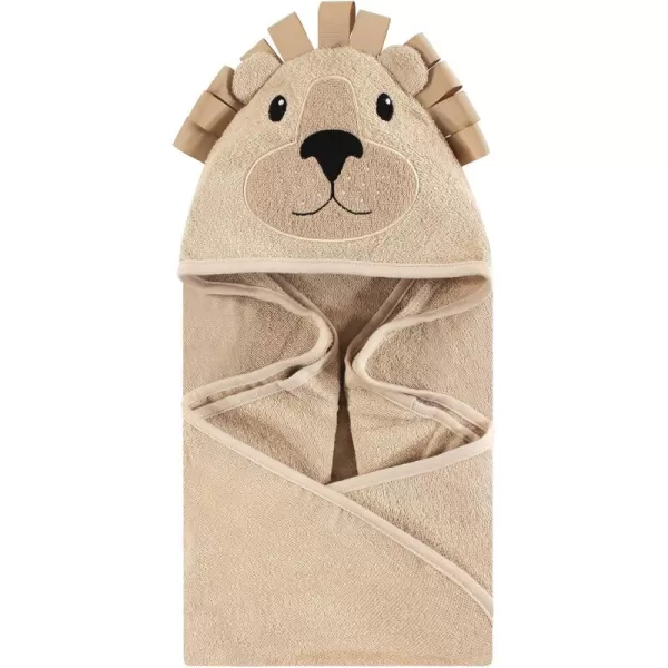 Hudson Baby Unisex Baby Cotton Animal Face Hooded Towel, Ladybug, One Size