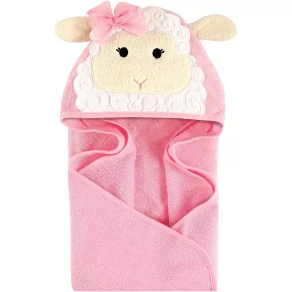 Hudson Baby Unisex Baby Cotton Animal Face Hooded Towel, Ladybug, One Size