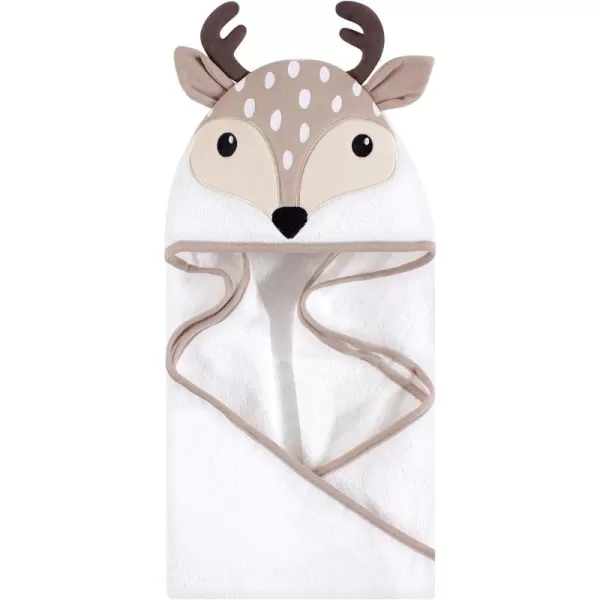 Hudson Baby Unisex Baby Cotton Animal Face Hooded Towel, Ladybug, One Size