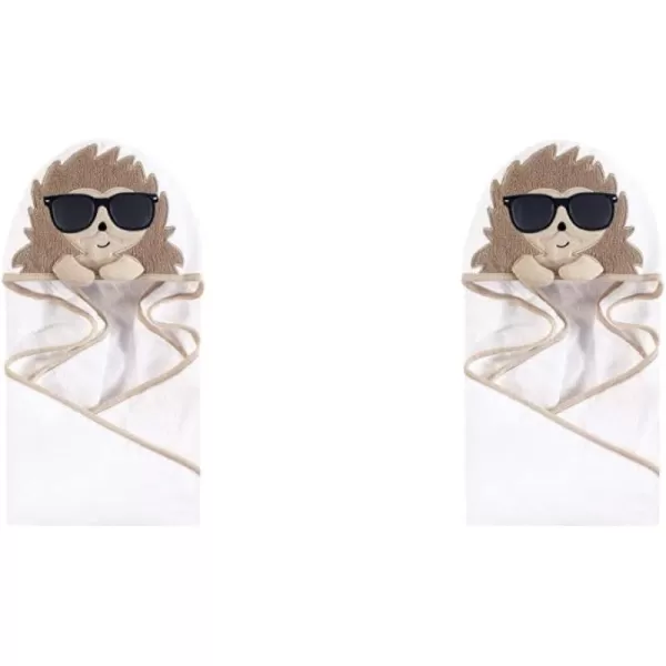 Hudson Baby Unisex Baby Cotton Animal Face Hooded Towel, Ladybug, One Size