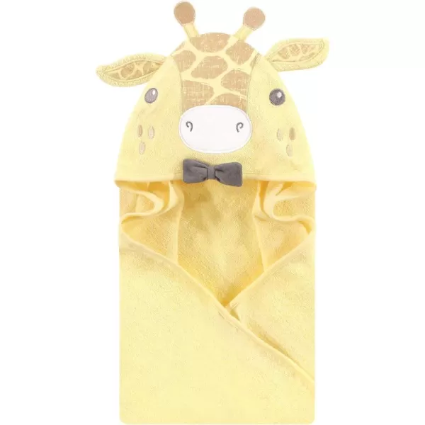 Hudson Baby Unisex Baby Cotton Animal Face Hooded Towel, Ladybug, One Size