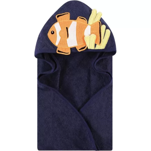 Hudson Baby Unisex Baby Cotton Animal Face Hooded Towel, Ladybug, One Size