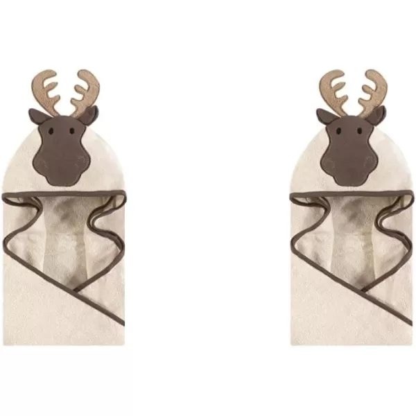 Hudson Baby Unisex Baby Cotton Animal Face Hooded Towel, Ladybug, One Size