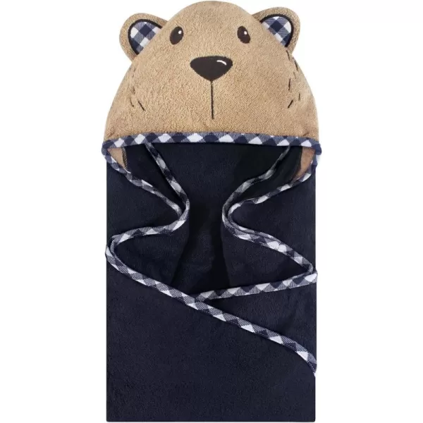 Hudson Baby Unisex Baby Cotton Animal Face Hooded Towel, Ladybug, One Size