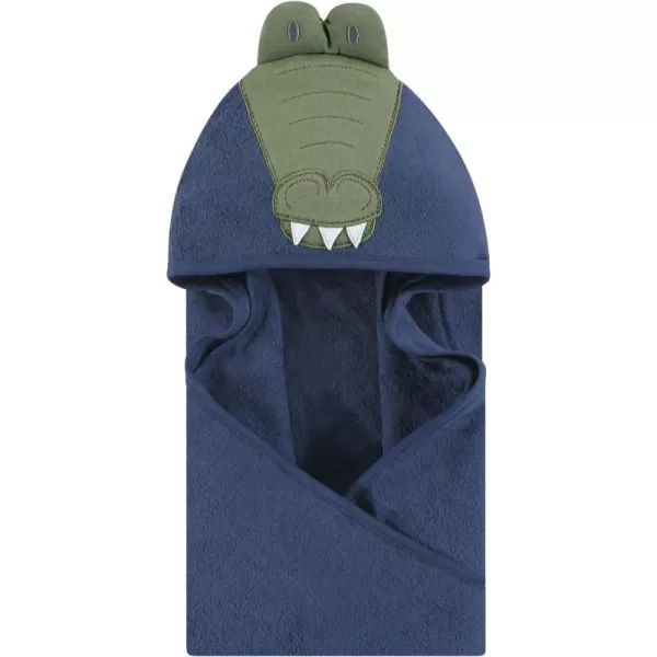 Hudson Baby Unisex Baby Cotton Animal Face Hooded Towel, Ladybug, One Size