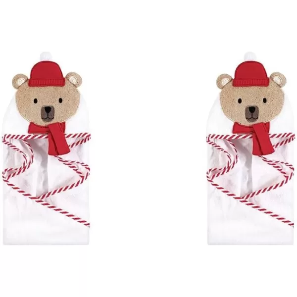 Hudson Baby Unisex Baby Cotton Animal Face Hooded Towel, Ladybug, One Size