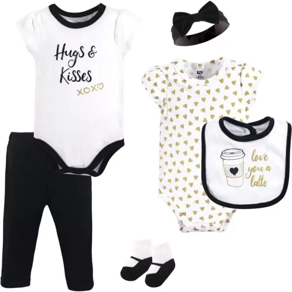 Hudson Baby Unisex Baby Cotton Bodysuit, Pant and Bib Set