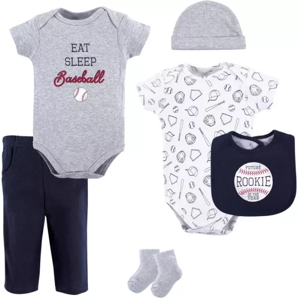 Hudson Baby Unisex Baby Cotton Bodysuit, Pant and Bib Set