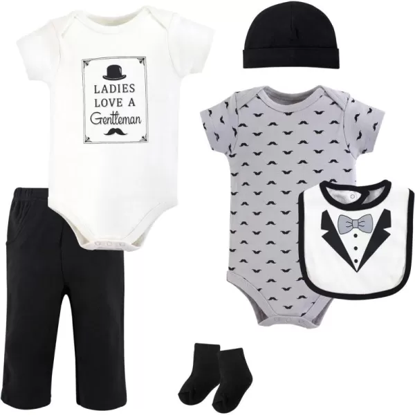 Hudson Baby Unisex Baby Cotton Bodysuit, Pant and Bib Set