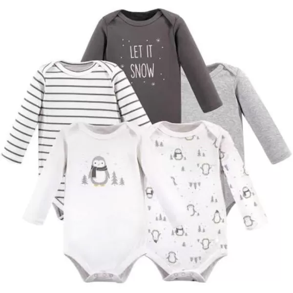 Hudson Baby Unisex Baby Cotton Long-Sleeve Bodysuits