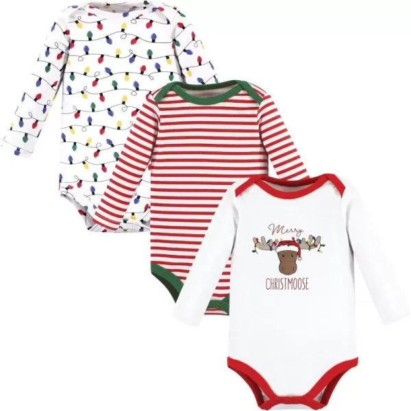 Hudson Baby Unisex Baby Cotton Long-Sleeve Bodysuits