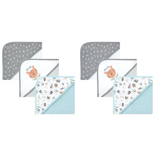 Hudson Baby Unisex Baby Cotton Rich Hooded Towels, Llama, One Size