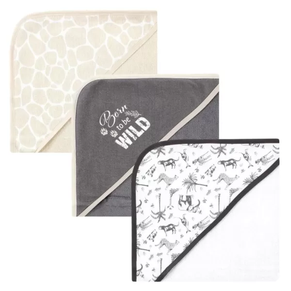 Hudson Baby Unisex Baby Cotton Rich Hooded Towels, Llama, One Size