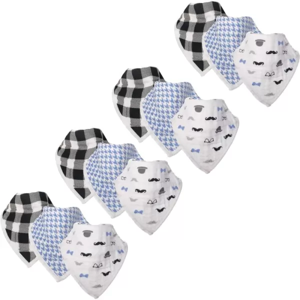 Hudson Baby Unisex Baby Muslin Cotton Bandana Bibs