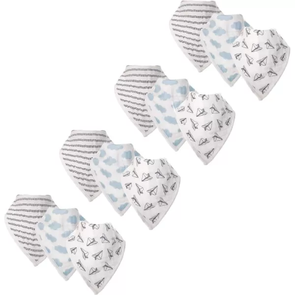 Hudson Baby Unisex Baby Muslin Cotton Bandana Bibs