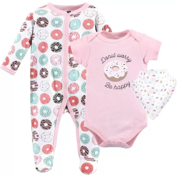 Hudson Baby Unisex BabyCotton Sleep and Play, Bodysuit and Bandana Bib Set