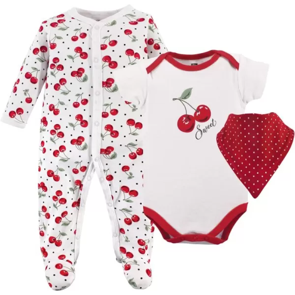 Hudson Baby Unisex BabyCotton Sleep and Play, Bodysuit and Bandana Bib Set
