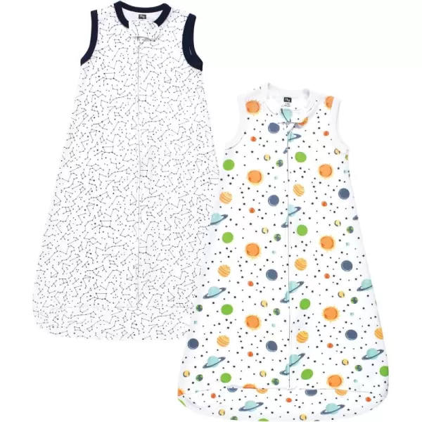 Hudson Baby Unisex BabyInterlock Cotton Sleeveless Sleeping Bag