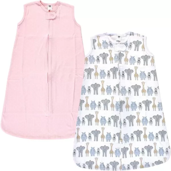 Hudson Baby Unisex BabyInterlock Cotton Sleeveless Sleeping Bag