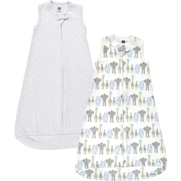 Hudson Baby Unisex BabyInterlock Cotton Sleeveless Sleeping Bag
