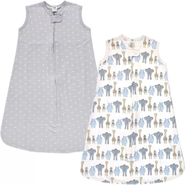 Hudson Baby Unisex BabyInterlock Cotton Sleeveless Sleeping Bag