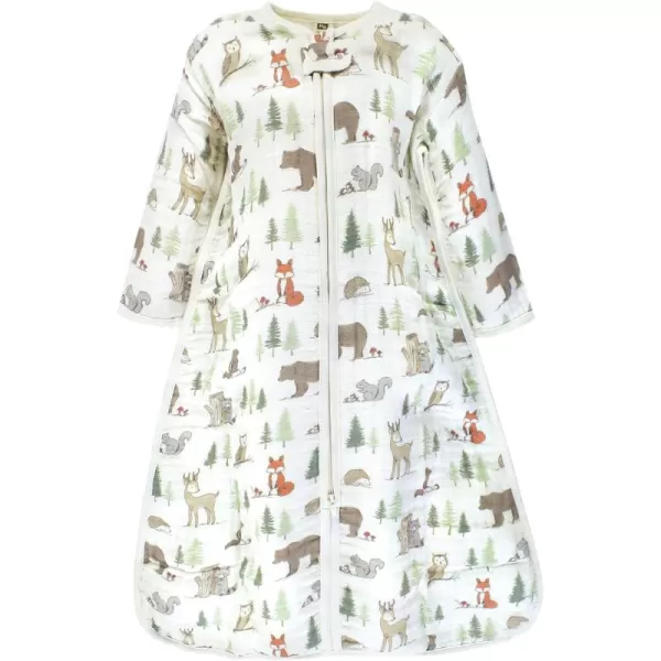 Hudson Baby Unisex BabyLong Sleeve Muslin Sleeping Bag, Wearable Blanket, Sleep Sack