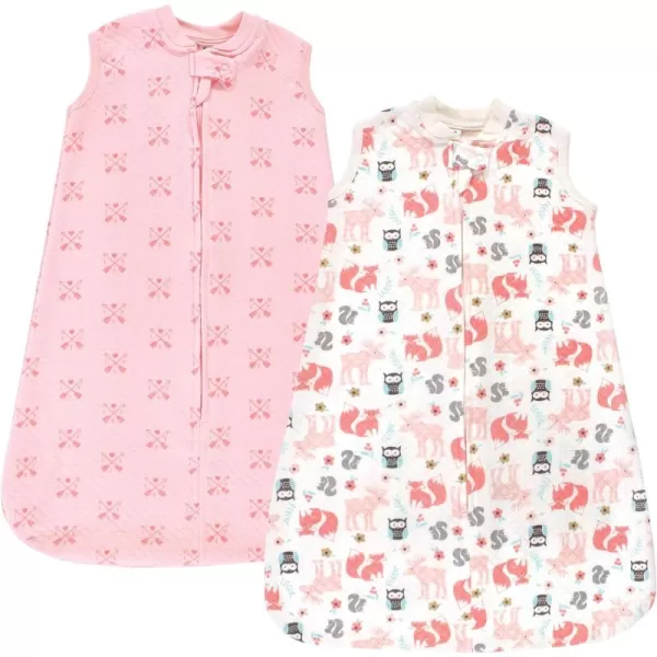 Hudson Baby Unisex BabyPremium Quilted Sleeveless Sleeping Bag and Wearable Blanket