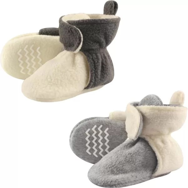 Hudson Baby Unisex-Child Cozy Fleece Booties Slipper Sock