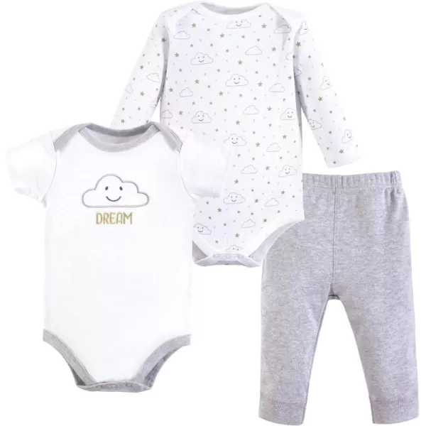 Hudson Baby Unisex Cotton Bodysuit and Pant Set