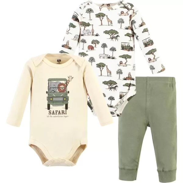 Hudson Baby Unisex Cotton Bodysuit and Pant Set