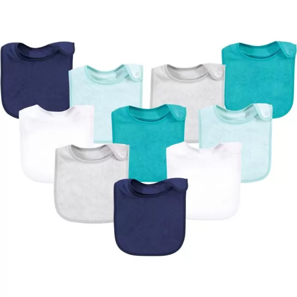 Hudson Baby unisex-baby Rayon from Bamboo Terry Bibs