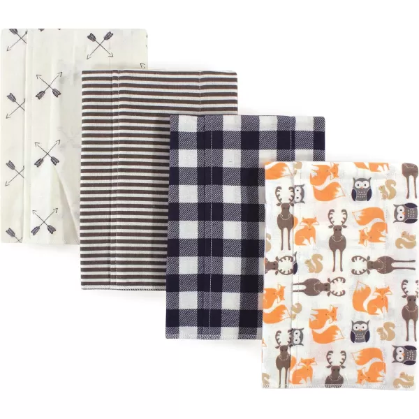 Hudson Baby Unisex Baby Cotton Flannel Burp Cloths, Lemons, One Size