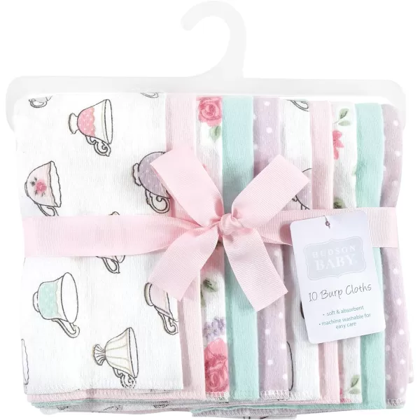 Hudson Baby Unisex Baby Cotton Flannel Burp Cloths, Lemons, One Size