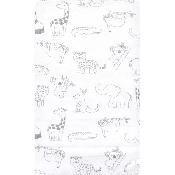 Hudson Baby Unisex Baby Cotton Flannel Burp Cloths, Lemons, One Size