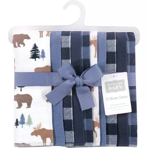 Hudson Baby Unisex Baby Cotton Flannel Burp Cloths, Lemons, One Size